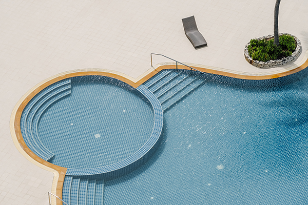 swimming pool top view