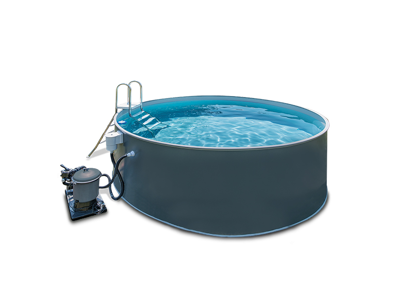 BWT Stahlwandpool Grigio