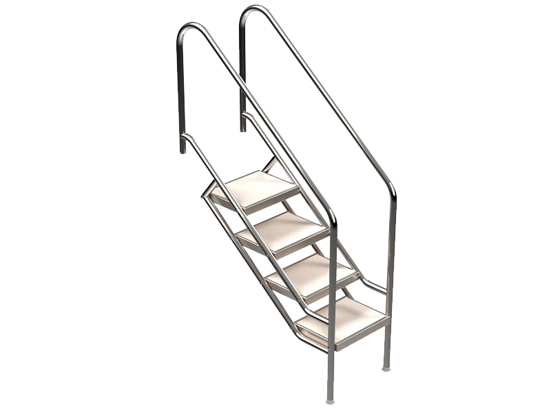 Edelstahl-Treppe MIAMI V4A